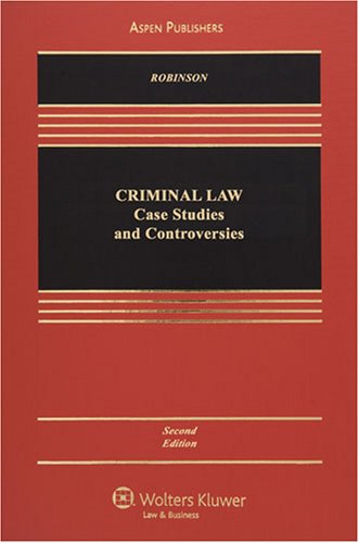 Beispielbild fr Criminal Law: Case Studies and Controversies zum Verkauf von HPB-Red