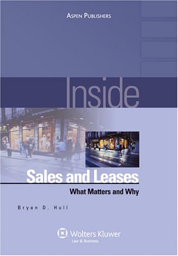 Stock image for Inside Sales and Leases: What Matters Why (Inside Series) for sale by Books of the Smoky Mountains