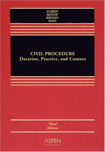 9780735570078: Civil Procedure: Doctrine, Practice and Context