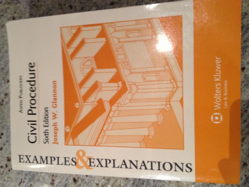 9780735570337: Civil Procedure (Examples & Explanations)