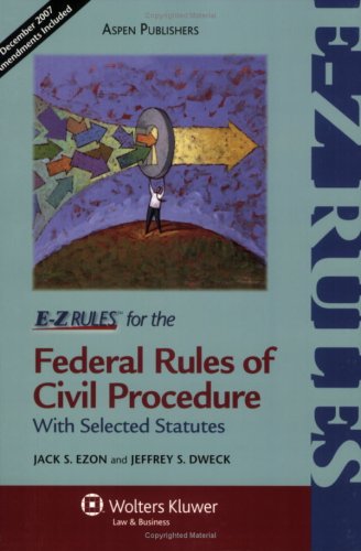 Stock image for E-Z Rules for the Federal Rules of Civil Procedure for sale by HPB-Red