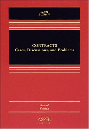 Stock image for Contracts: Cases, Discussion, and Problems for sale by ThriftBooks-Dallas