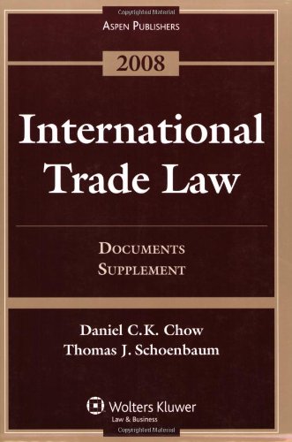 Beispielbild fr International Trade Law. Documents Supplement zum Verkauf von HPB-Red