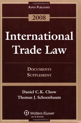 Stock image for International Trade Law. Documents Supplement for sale by HPB-Red