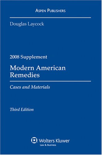 Stock image for Modern American Remedies 2008 Case Supplement for sale by POQUETTE'S BOOKS