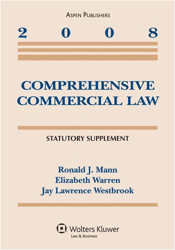 Beispielbild fr Comprehesive Commercial Law 2008 Supplement zum Verkauf von HPB-Red