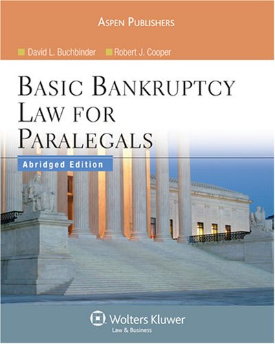 Beispielbild fr Basic Bankruptcy Law for Paralegals zum Verkauf von Better World Books