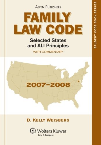 Stock image for Family Law Code: Selected Statutes (Student Code Books) for sale by Integrity Books Corp.