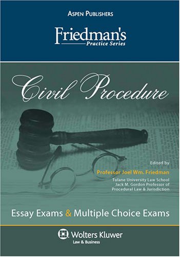 Imagen de archivo de Friedman's Practice Series: Civil Procedure a la venta por -OnTimeBooks-