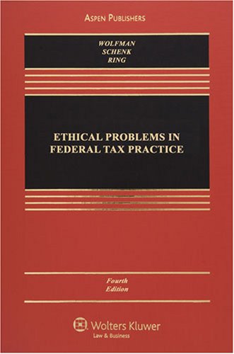 Beispielbild fr Ethical Problems in Federal Tax Practice zum Verkauf von Better World Books