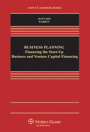 Imagen de archivo de Business Planning: Financing the Start-up Business and Venture Capital Financing a la venta por Orion Tech