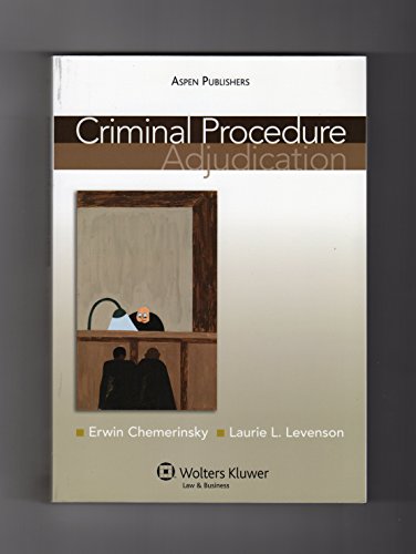 Imagen de archivo de Criminal Procedure: Adjudication a la venta por ThriftBooks-Atlanta