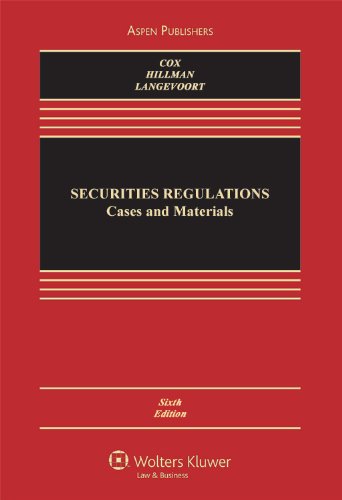 Beispielbild fr Securities Regulation: Cases and Materials zum Verkauf von Wonder Book