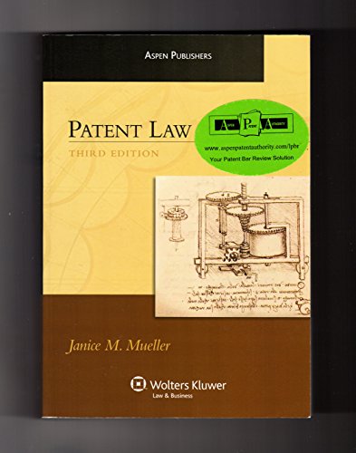 9780735578319: Patent Law