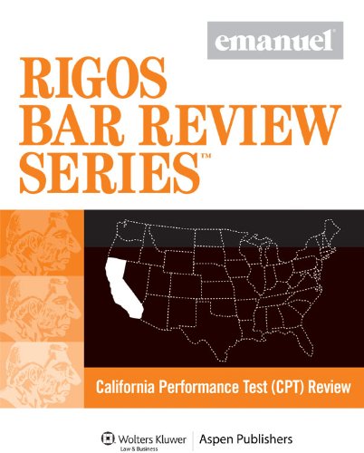 Stock image for Ca Performance Test Review (Rigos Bar Review) for sale by The Book Spot