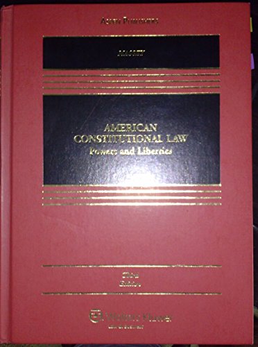 Imagen de archivo de American Constitutional Law: Powers & Liberties 3rd Edition a la venta por Wonder Book