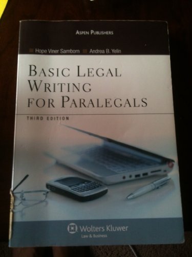 Stock image for Basic Legal Writing for Paralegals for sale by ThriftBooks-Atlanta