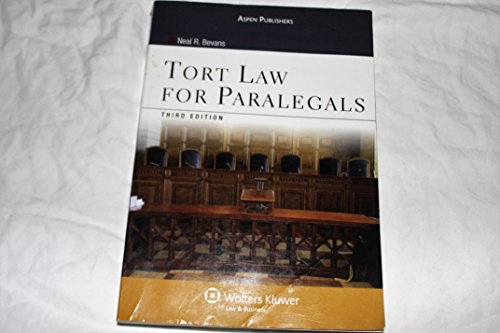 Imagen de archivo de Tort Law for Paralegals a la venta por BooksRun