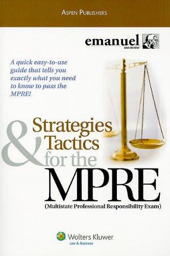 Imagen de archivo de Strategies & Tactics for the MPRE: Multistate Professional Responsibility Exam a la venta por ThriftBooks-Dallas