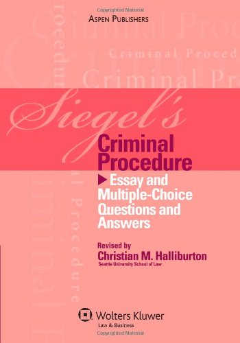 Stock image for Criminal Procedure: Essay and Multiple-Choice Questions and Answers for sale by ThriftBooks-Dallas
