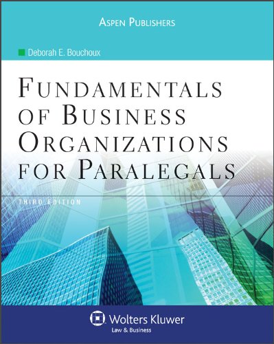 Stock image for Fundamentals of Business Organizations for Paralegals 3rd Edition for sale by HPB Inc.