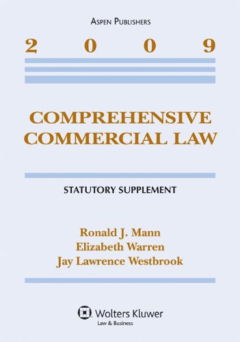 Beispielbild fr Comprehensive Commercial Law: 2009 Statutory Supplement zum Verkauf von HPB-Red