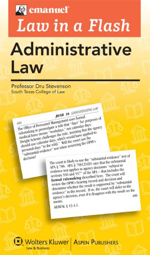 Stock image for Law in a Flash Cards: Administrative Law for sale by HPB-Diamond