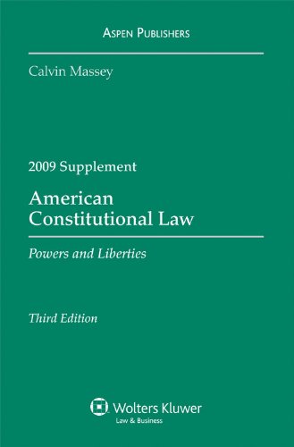 Stock image for American Constitutional Law: Powers and Liberties, 2009 Supplement for sale by Bayside Books