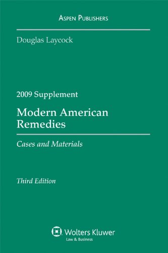 Stock image for Modern American Remedies: Cases and Materials, 2009 Case Supplement for sale by ThriftBooks-Atlanta
