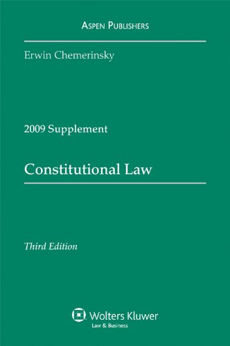 Imagen de archivo de Constitutional Law Case 2009 a la venta por Better World Books