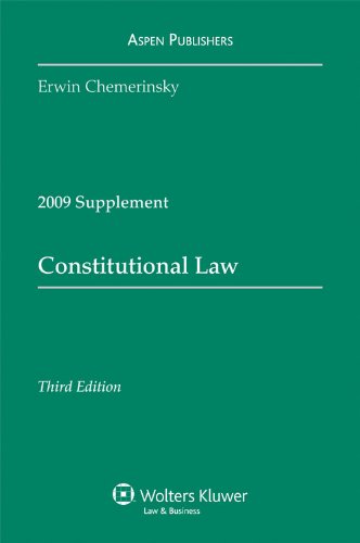 Stock image for Constitutional Law: 2009 Case Supplement 3rd Edition for sale by a2zbooks