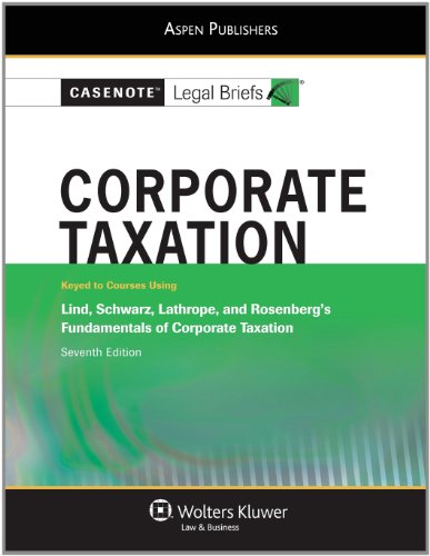 Stock image for Corporate Taxation Lind Schwartz Lathrope Rosenberg for sale by Better World Books: West