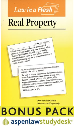 Law in a Flash Property: AspenLaw Studydesk Bonus Pack (Flash Card and Access Card Bundle) (9780735583436) by Steven Emanuel