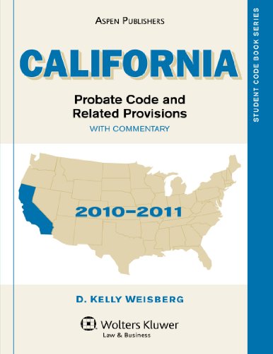 Stock image for California Probate Code & Related Provisions 2009-2010 (Student Code Book Series) for sale by HPB-Red