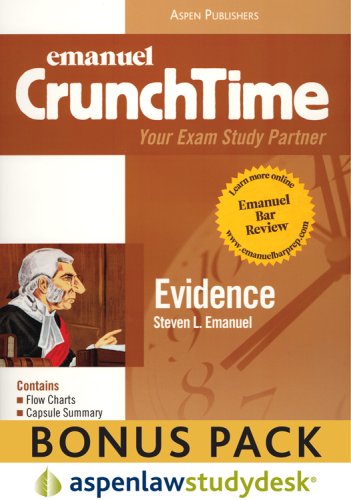 9780735583740: Crunchtime Evidence: With Access Card (Aspenlaw Studydesk)