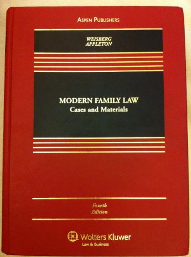 9780735584648: Modern Family Law: Cases & Materials, Fourth Edition