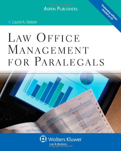 Beispielbild fr Law Office Management for Paralegals zum Verkauf von BooksRun