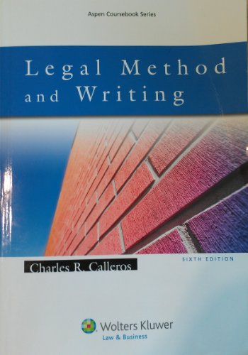 Imagen de archivo de Legal Method & Writing 6e a la venta por Jenson Books Inc