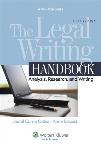 Stock image for The Legal Writing Handbook Ana for sale by SecondSale