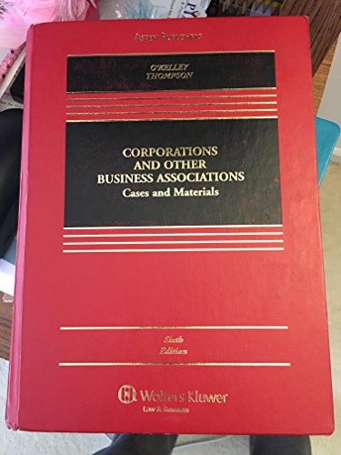 Beispielbild fr Corporations and Other Business Associations : Cases and Materials zum Verkauf von Better World Books