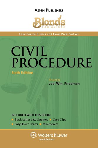 Beispielbild fr Blond's Law Guides: Civil Procedure, Sixth Edition zum Verkauf von HPB-Red