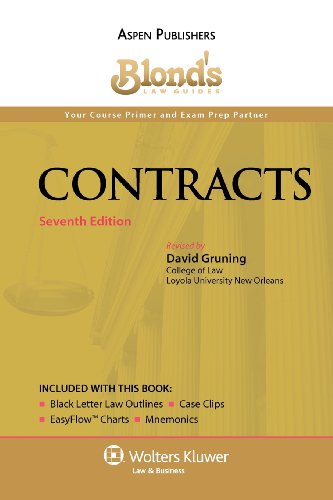 9780735586130: Blond's Law Guides: Contracts