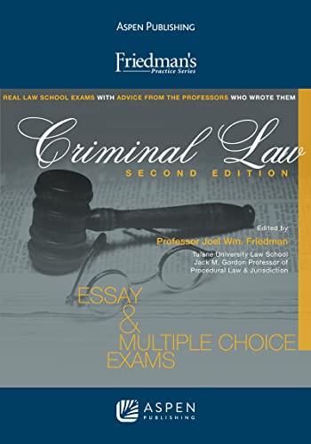 Imagen de archivo de Criminal Law: Friedman's Practice Series a la venta por SecondSale