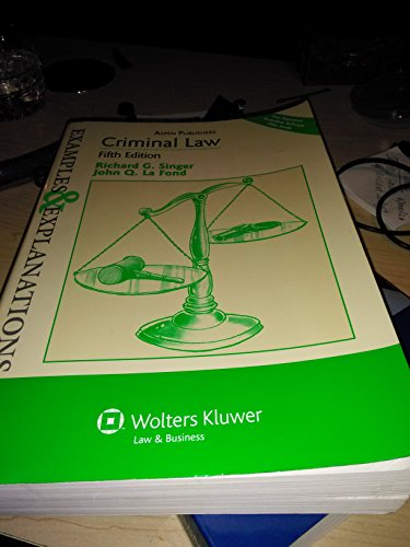 Imagen de archivo de Criminal Law: Examples & Explanations, 5th Edition a la venta por Once Upon A Time Books