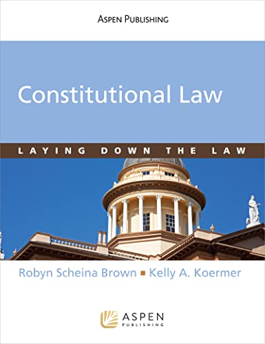 Stock image for Constitutional Law : Laying down the Law for sale by Better World Books