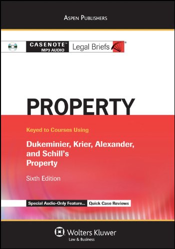 Casenotes Audio: Property Dukeminier & Krier 3e (9780735589094) by Casenotes