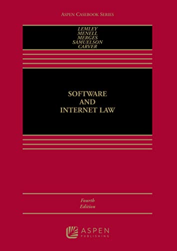 Beispielbild fr Software & Internet Law 4e (Aspen Casebook Series) zum Verkauf von BooksRun