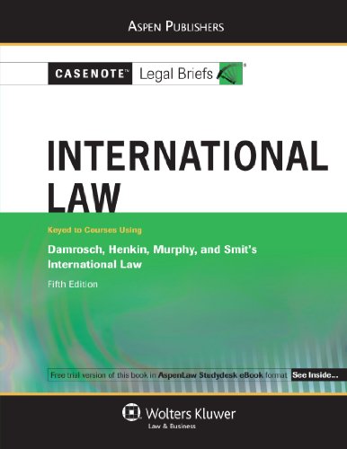 Beispielbild fr International Law : Damrosch Henkin Murphy and Smit's International Law zum Verkauf von Better World Books