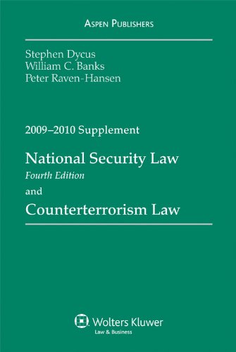 Imagen de archivo de National Security Law and Counterterrorism Law: 2009-2010 Supplement a la venta por Wonder Book