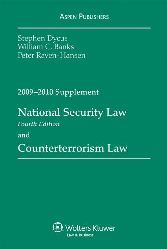 Stock image for National Security Law and Counterterrorism Law: 2009-2010 Supplement for sale by Wonder Book